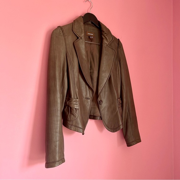 Danier Real Leather Jacket Brown - Picture 2 of 11